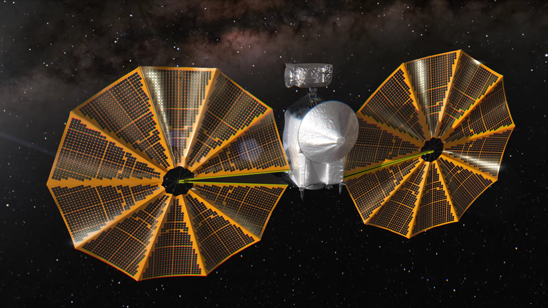 La sonde Lucy s'apprête à survoler l'astéroïde Donaldjohanson. © Nasa, GSFC