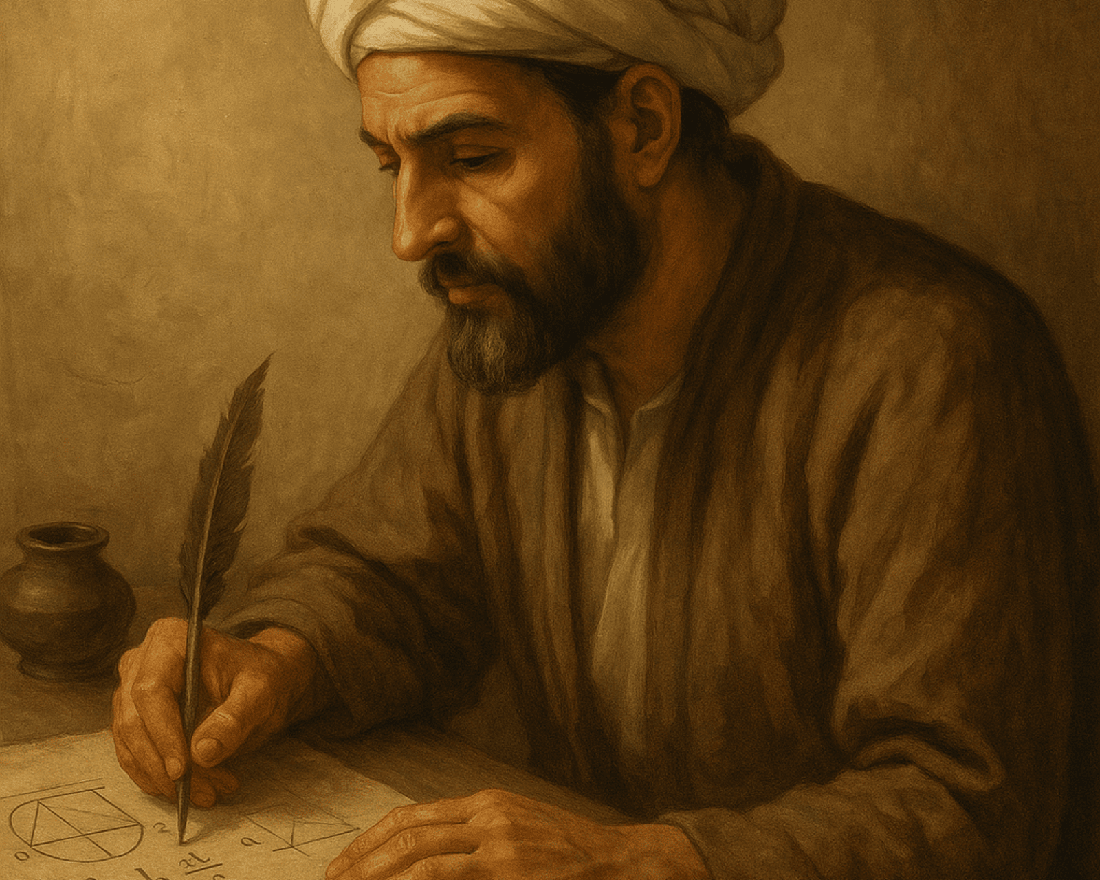 Les mathématiciens arabes ont joué un rôle prédominant dans la diffusion du savoir dans l'empire musulman, et jusqu'en Europe. © DS, IA ChatGPT