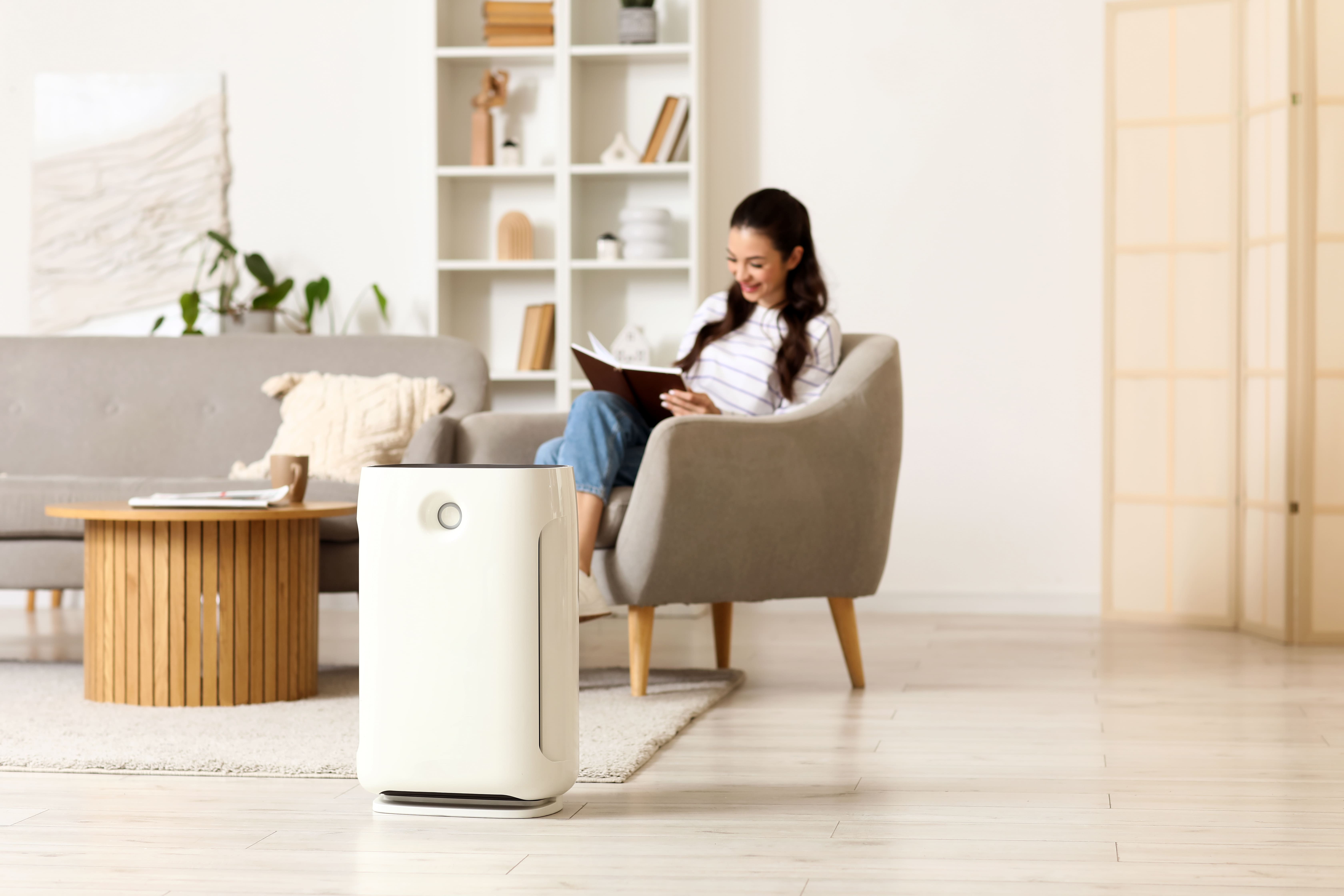 Le purificateur d’air agit comme un allié précieux pour assainir l’atmosphère intérieure en capturant les polluant ©  Pixel-Shot, Adobe Stock