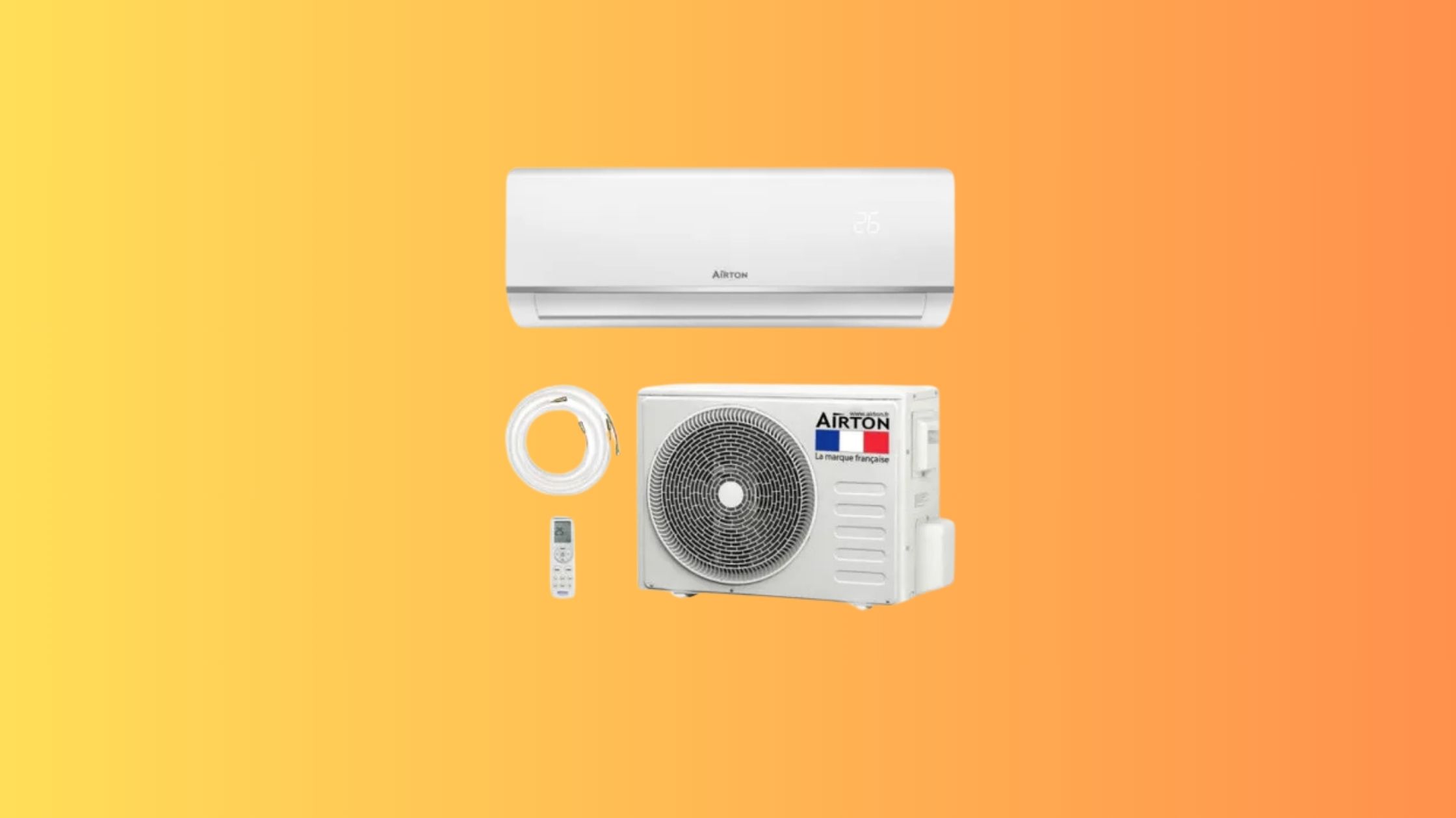 Le climatiseur monobloc et réversible Airton est en promotion, il s'agit d'un modèle prêt à poser © Cdiscount