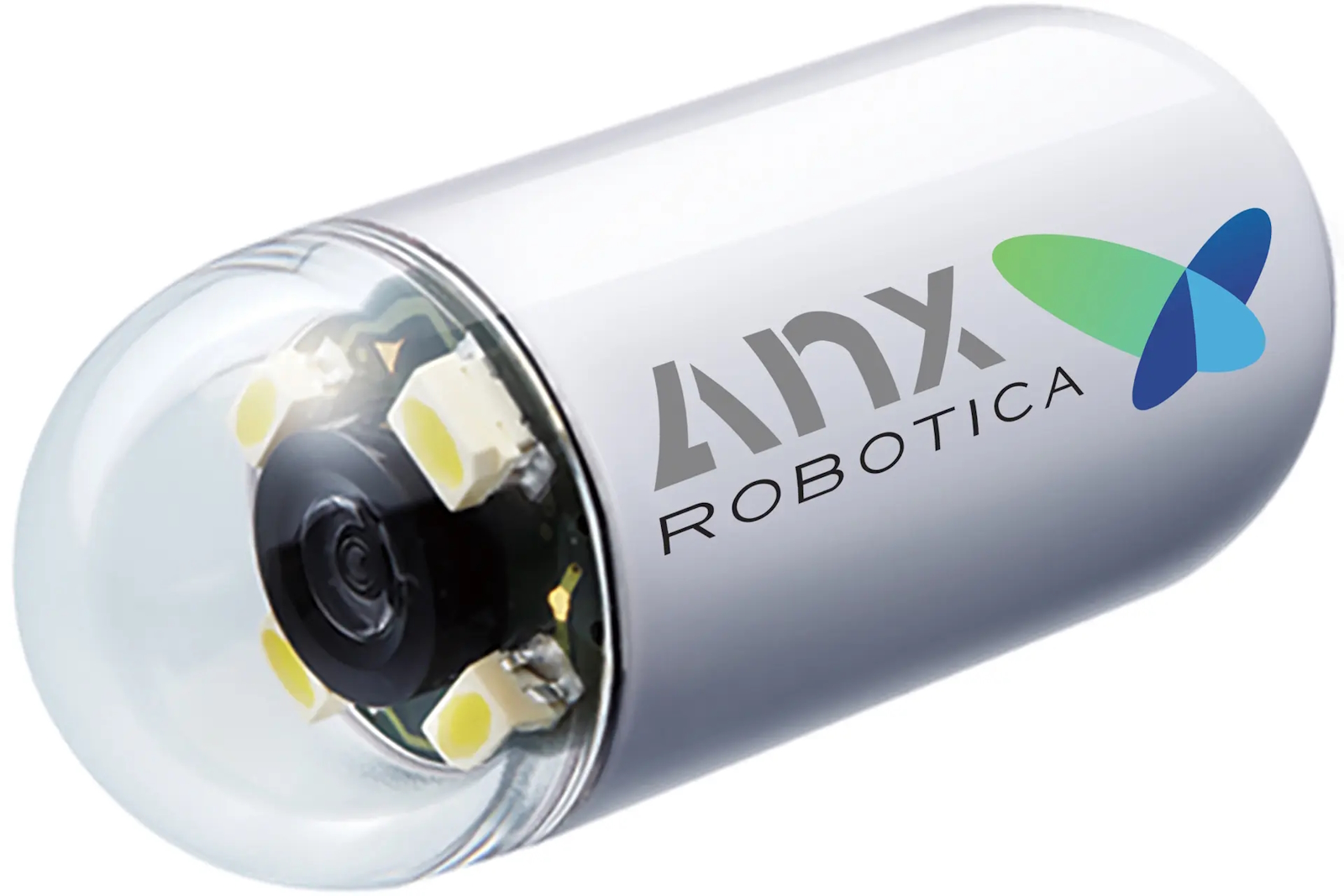 La NaviCam est pilotée par des manettes et permet de réaliser un endoscopie de façon non invasive. © AnX Robotica Corp