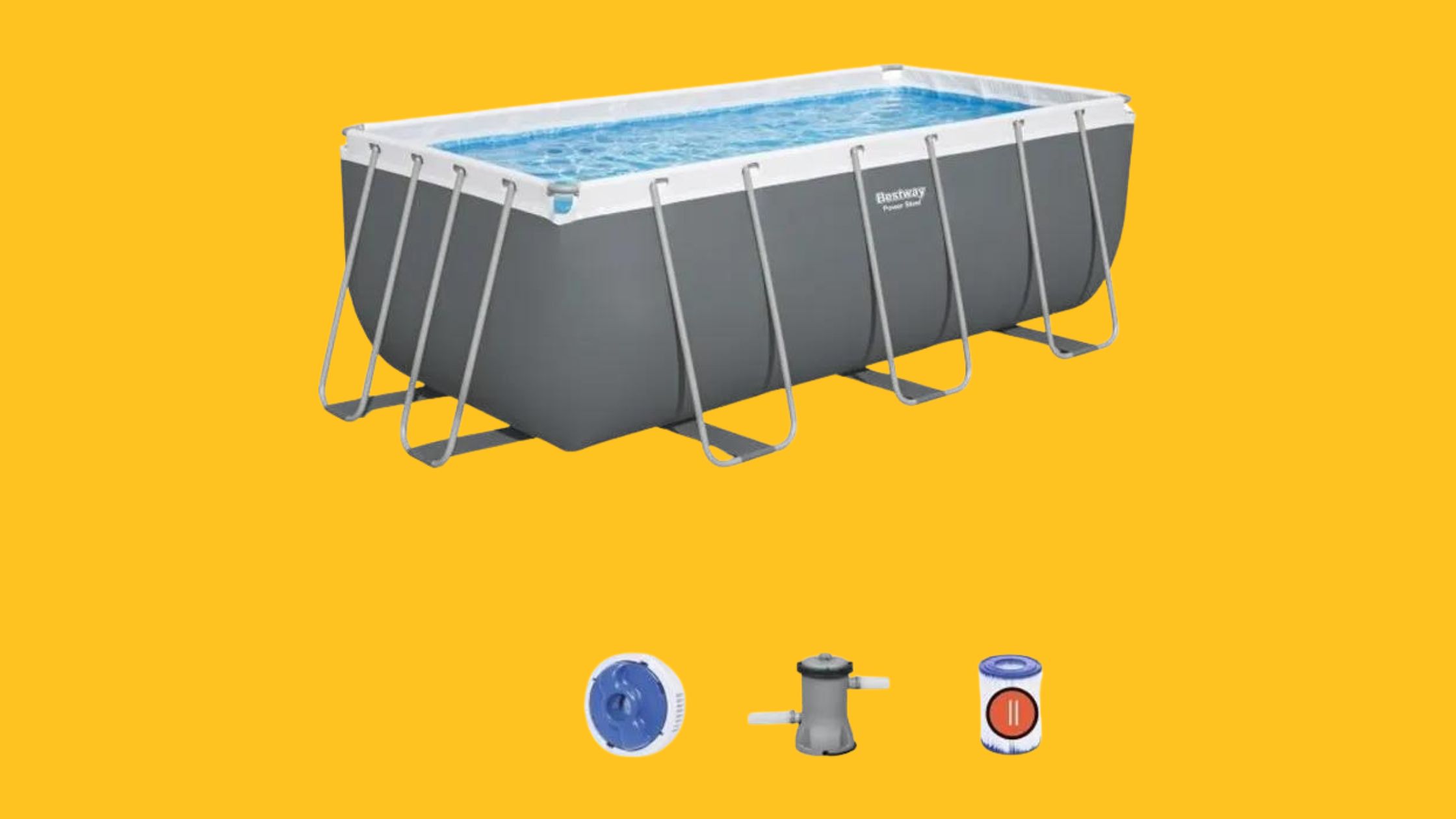 La piscine hors sol BESTWAY Power Steel est à petit prix sur ce site de vente en ligne © Cdiscount
