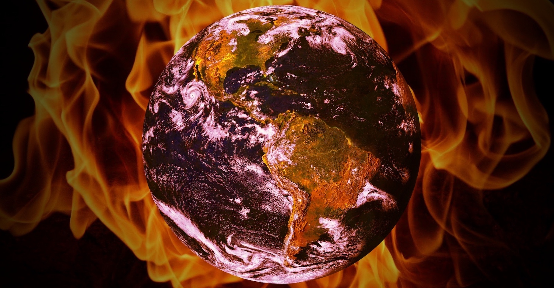 Selon une hypothèse de chercheurs australiens, la Terre pourrait être bien plus sensible que prévu à une augmentation des concentrations en CO2&nbsp;atmosphérique. © typographiyimages, Pixabay, CC0 Public Domain