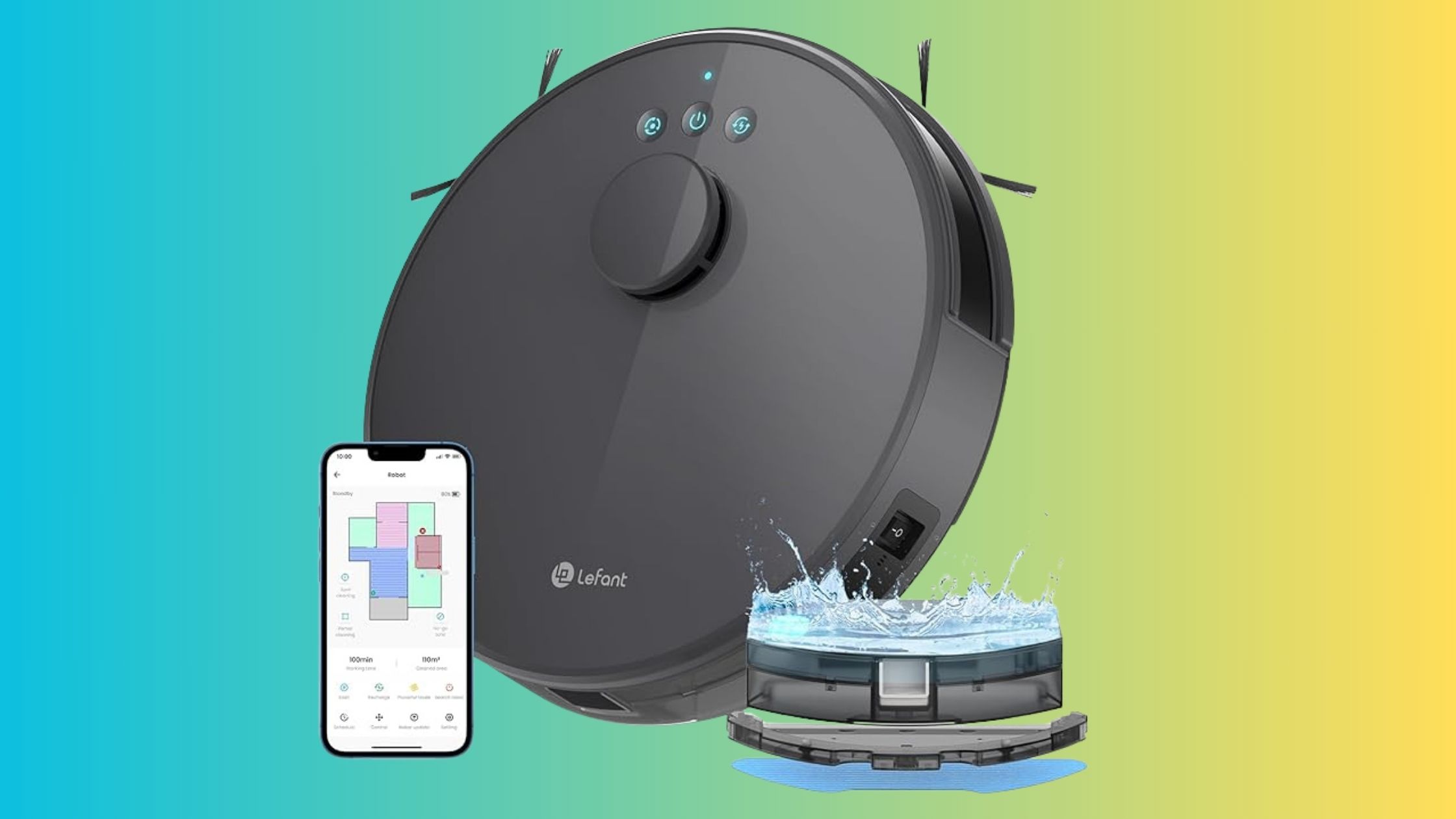 Le prix de l'aspirateur robot laveur 2 en 1 Lefant M1 est au plus bas pour les 25 ans d'Amazon © Amazon