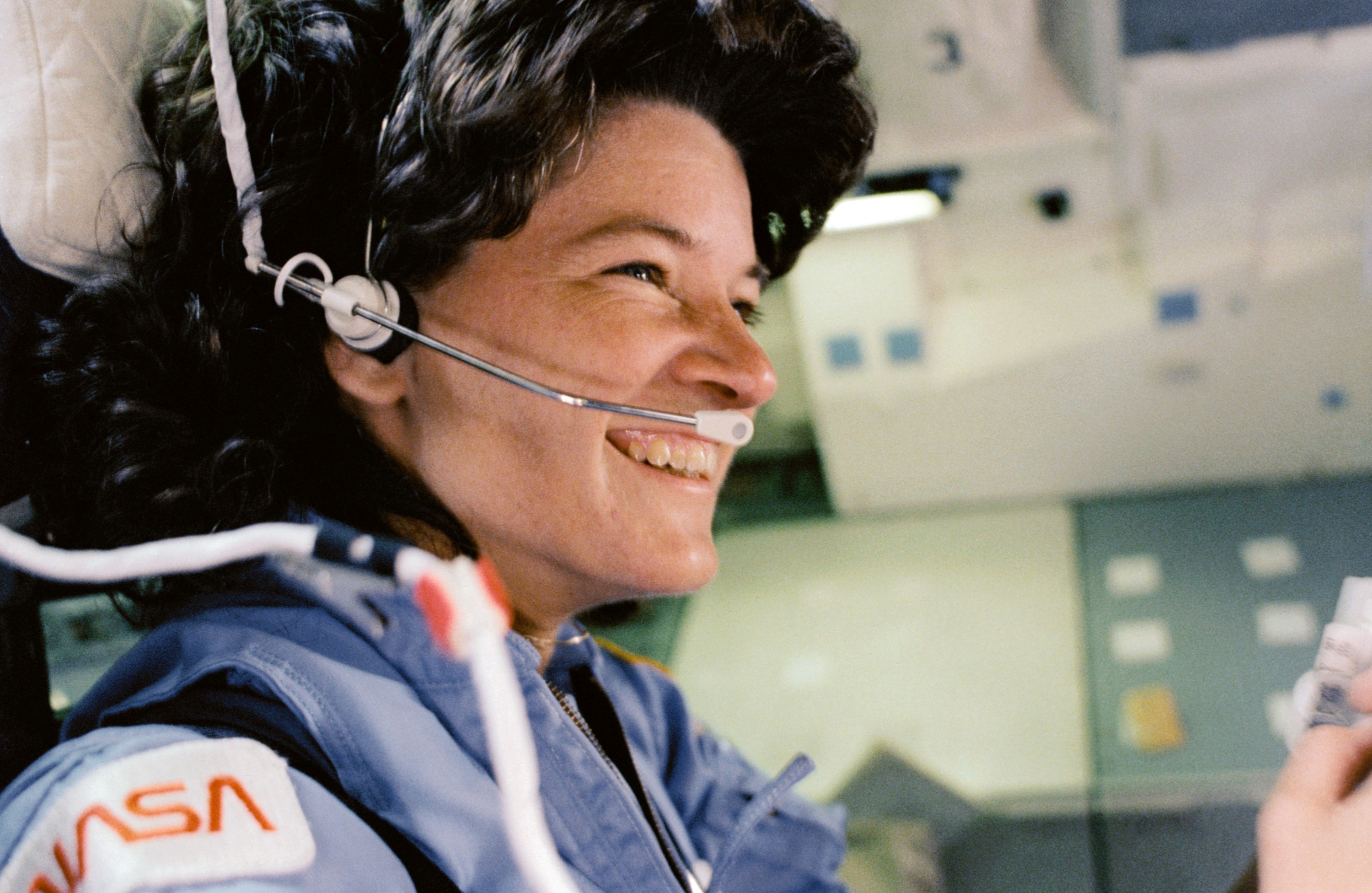 Sally Ride, première américaine dans l'espace. © Nasa