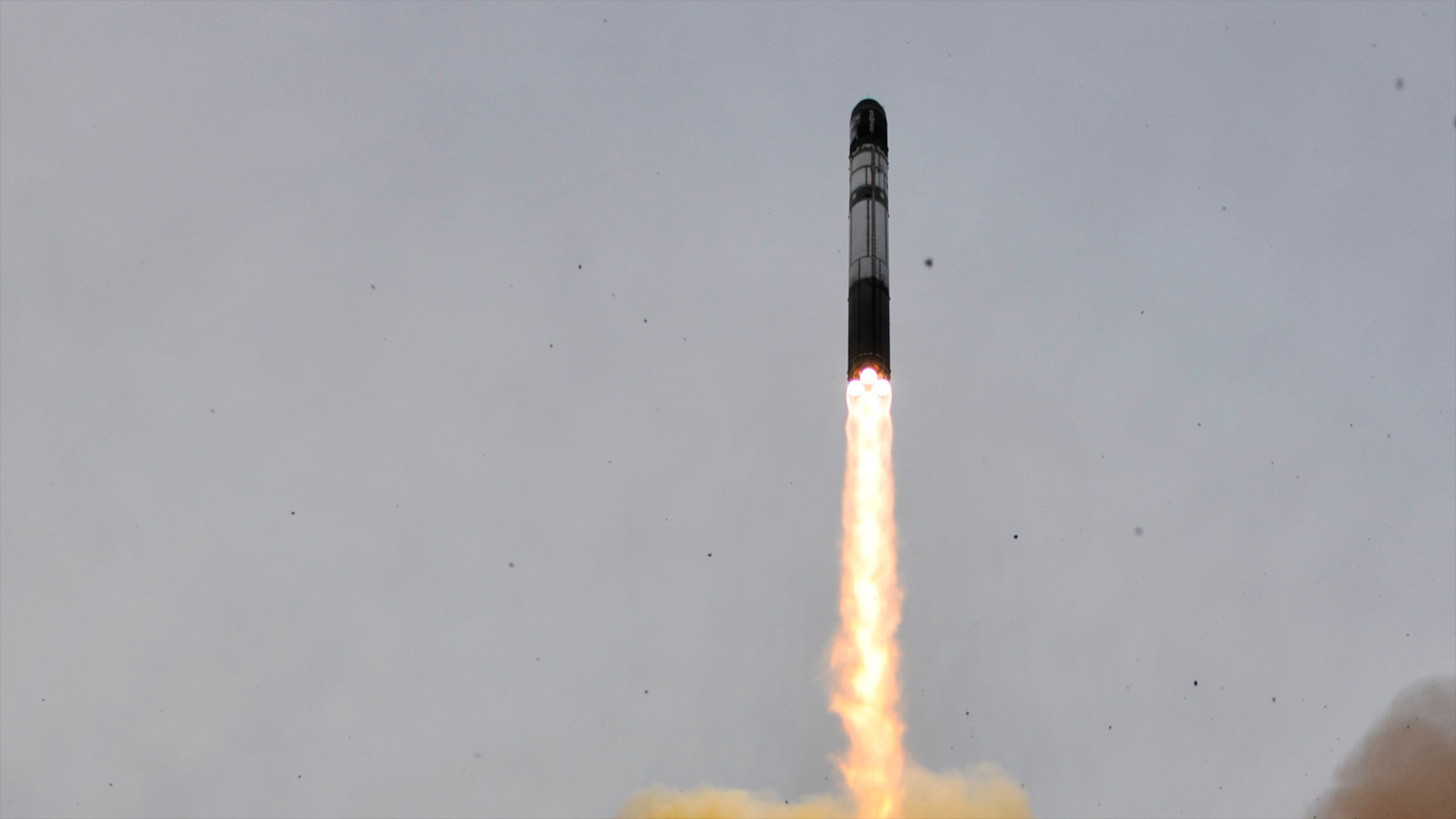 Décollage d'un lanceur Dnepr dérivé d'un missile Satan. © Esa, Stéphane Corvaja