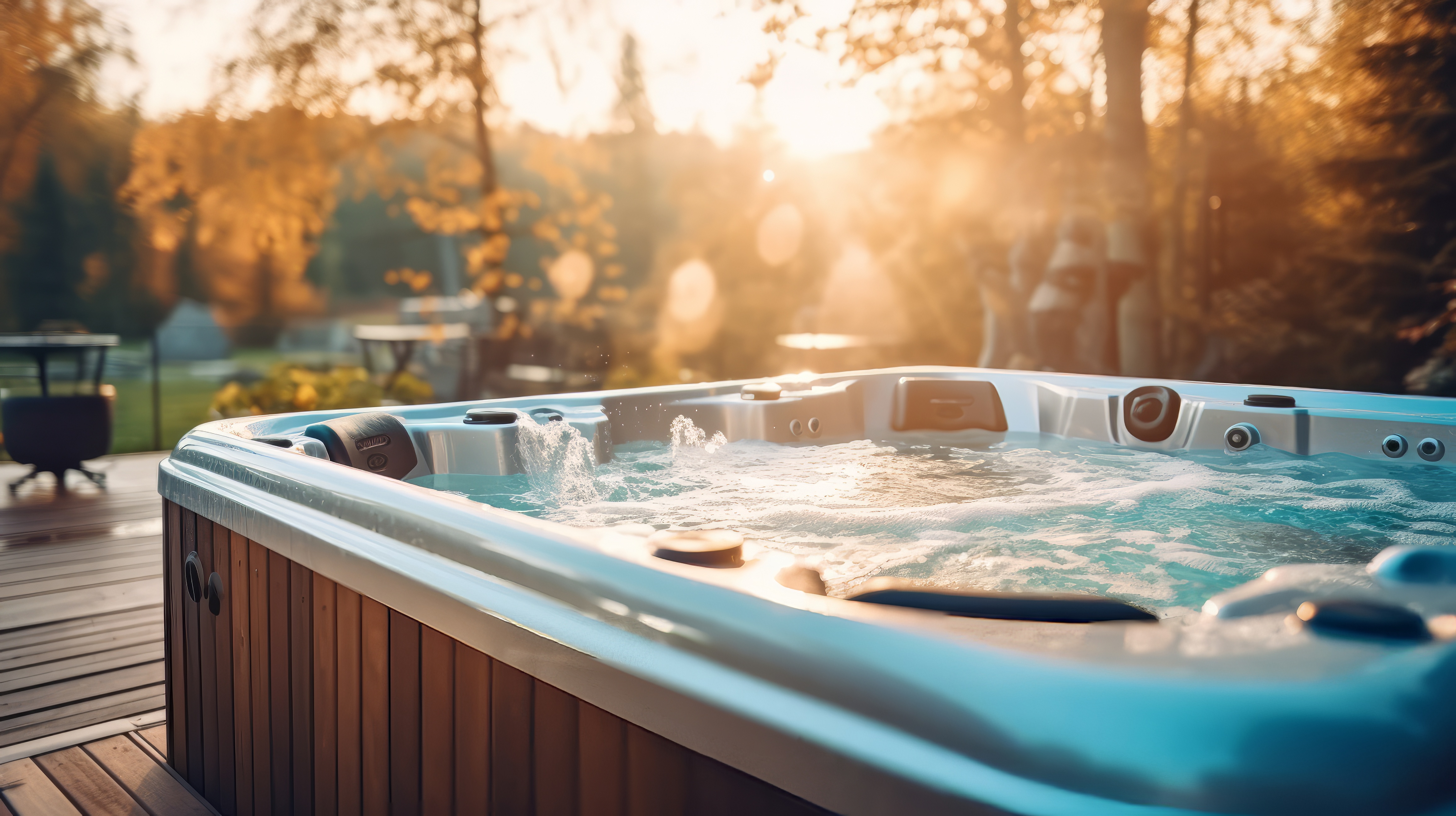 Les spas gonflables offrent une solution parfaites pour des moments de détente tout au long de l'année © ProVector, Adobe Stock
