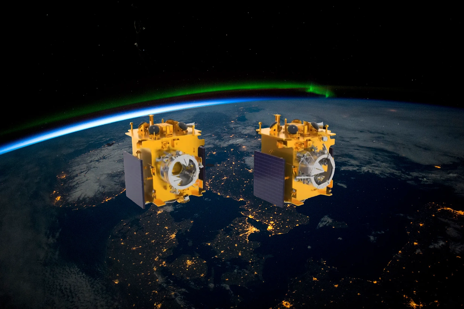 Vue d'artiste de SpadeX. © Isro, Nasa, P Volvert