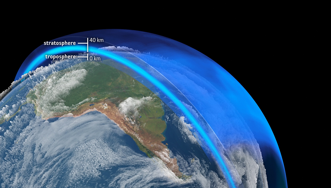 La couche d'ozone surveillée par les satellites
