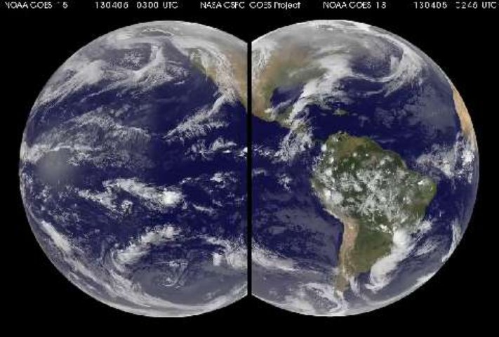 Dix jours de météo vue du ciel par les satellites GOES 13 et 15
