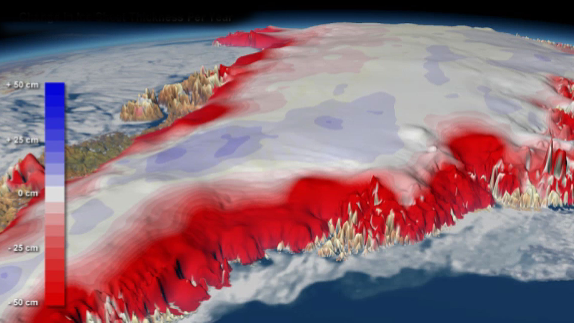 Le Groenland fond en 3D